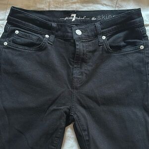 7 for all mankind skinny black jeans